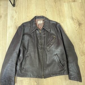 All Weather vintage horsehide leather jacket
